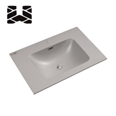 Yagona lavaboli qatronli hammom stol usti